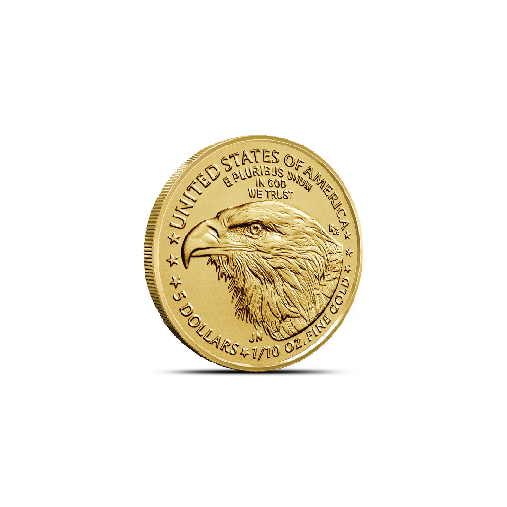 1/10 oz American Gold Eagle Coin (BU) - Image 2