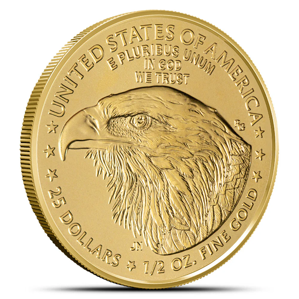 1/2 oz American Gold Eagle Coin (BU) - Image 2