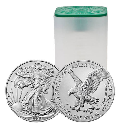 1 oz American Silver Eagle Tube (20 Coins, BU)